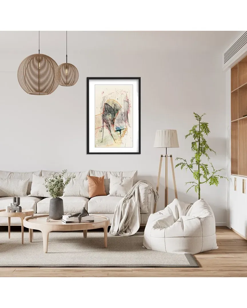 Blue Light by Alexander Adiels Wall Art - Black Frame