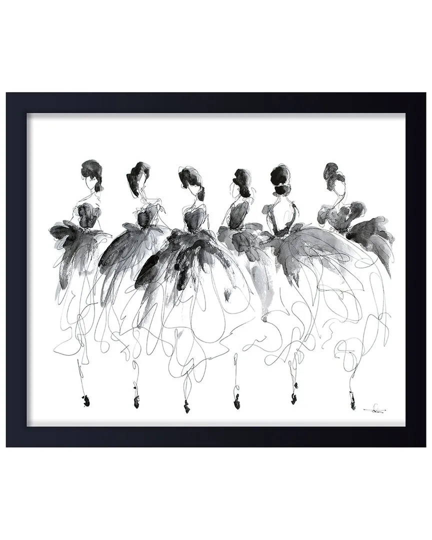 Cancan No 3 Framed Print Wall Art - Pine Wood