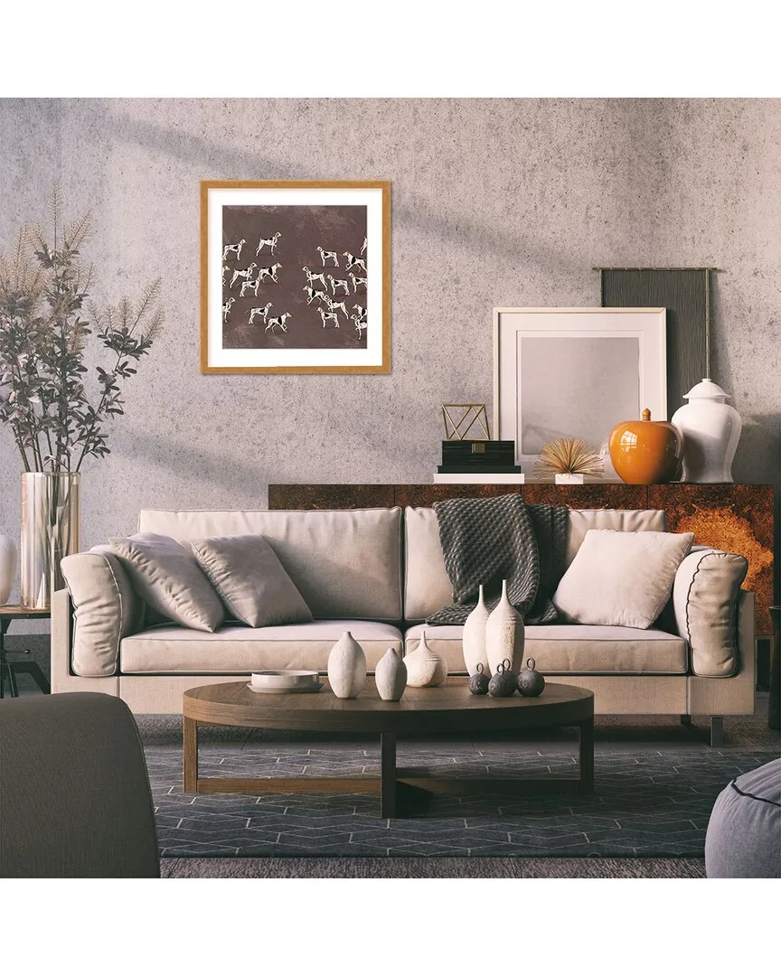 ChiCi Décor Sleek Hound Soirée Wall Art - Gold Frame