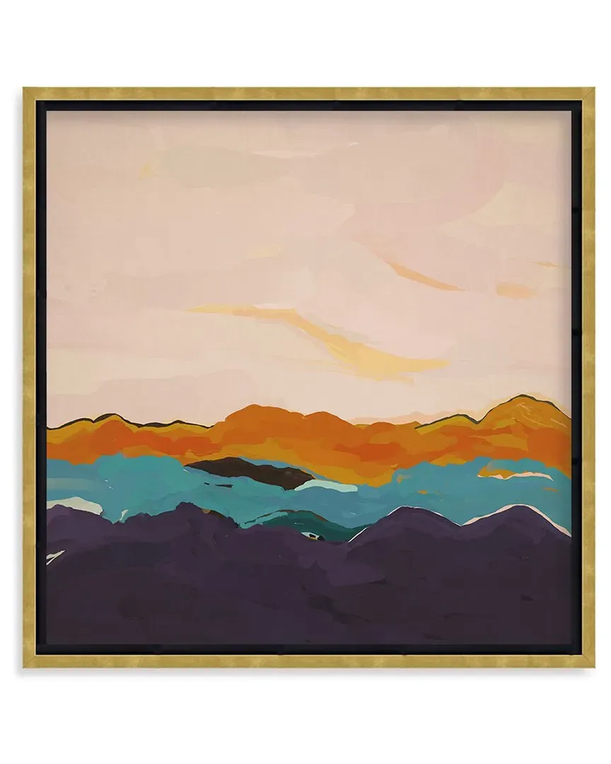 ChiCi Decor Twilight Silhouette Wall Art - Gold Frame image