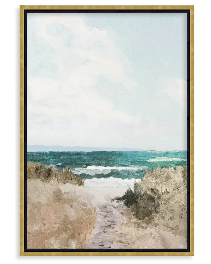 Dan Hobday Beach Path Wall Art - Gold Frame