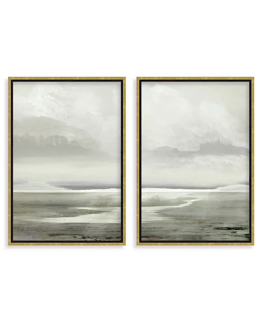 Dan Hobday Reflections of Tranquility Diptych Wall Art - Gold Frame