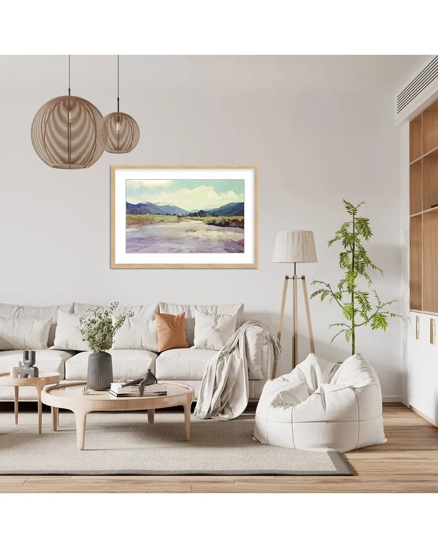 Dan Hobday Valley River Wall Art - Natural Frame
