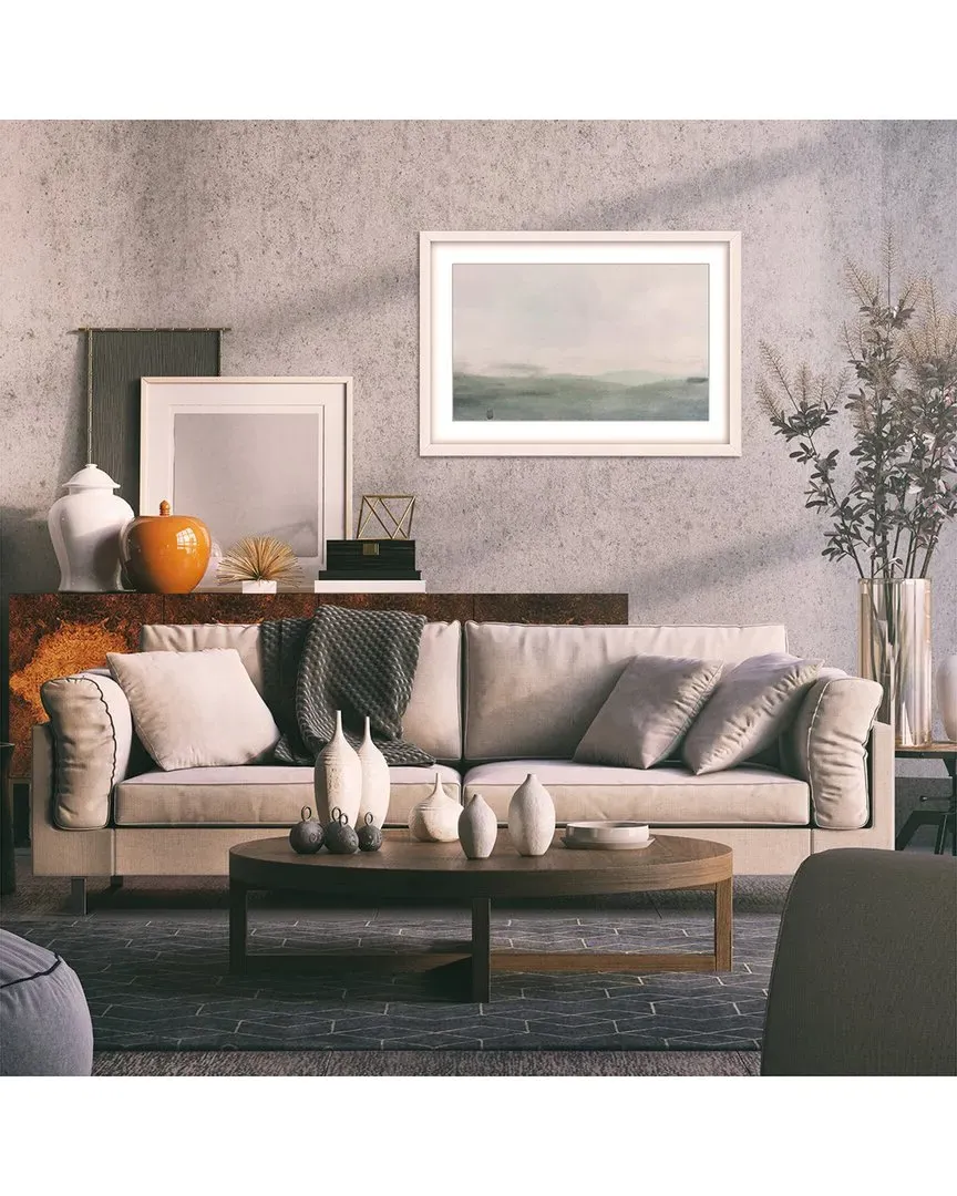 GypseaVillage Cerulean Serenity Wall Art - White Frame image