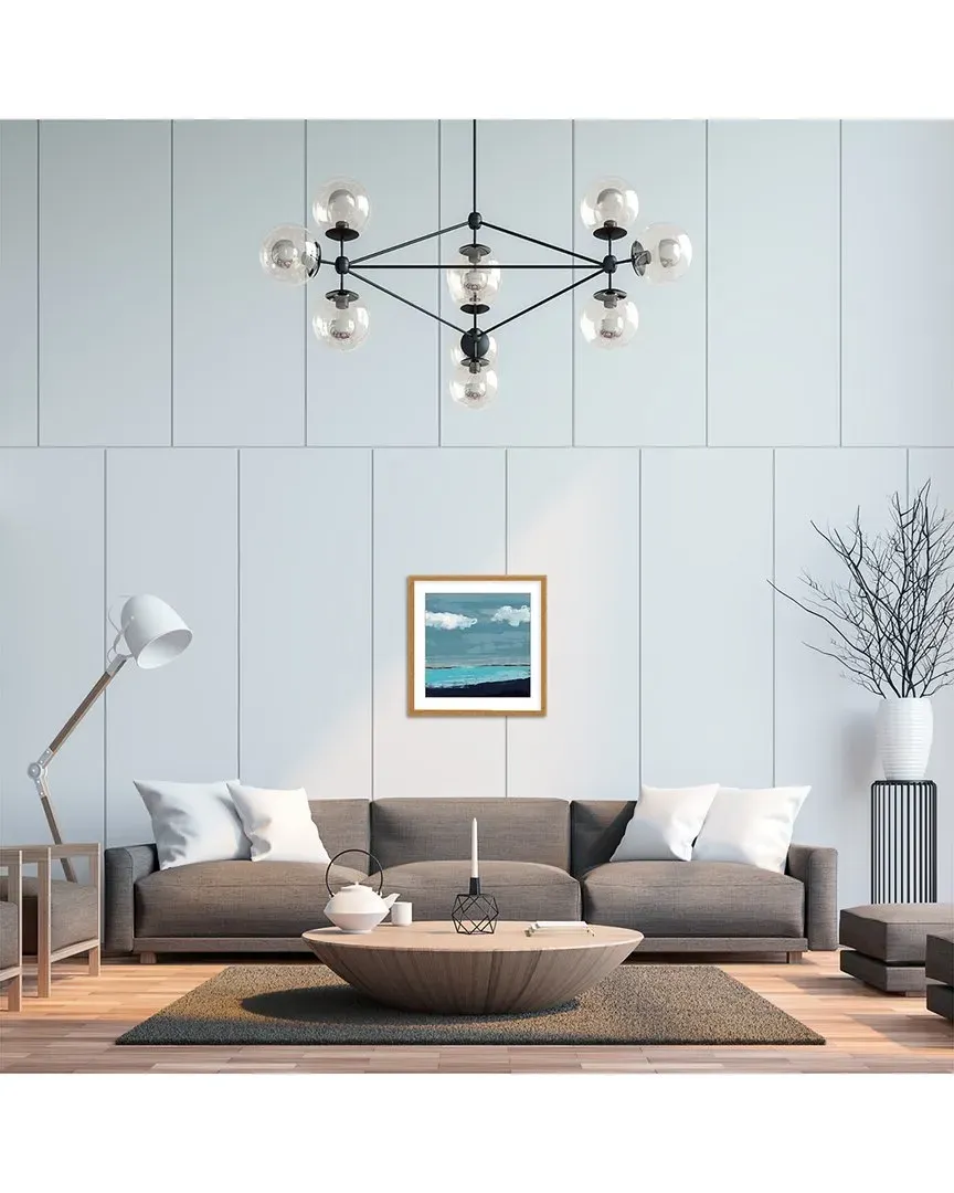 GypseaVillage Radiant Horizons Abstract Seascape Wall Art - Gold image