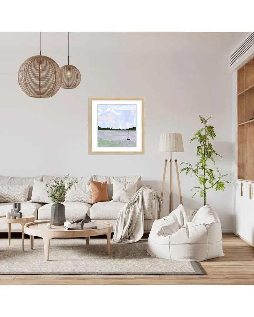 GypseaVillage Sailing Through Abstraction Wall Art - Natural Frame image