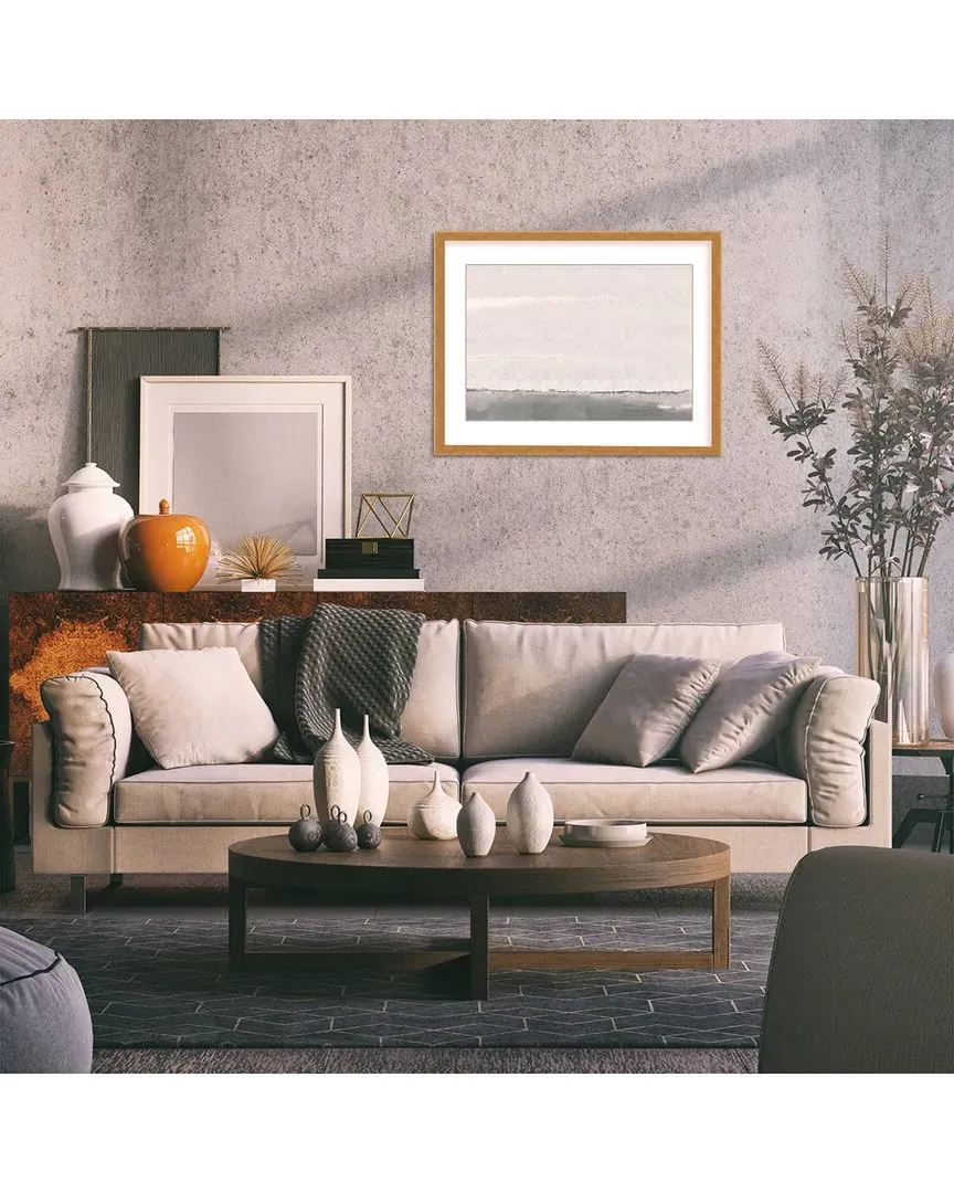 GypseaVillage Silver Seas Abstract Oceanscape Wall Art - Gold