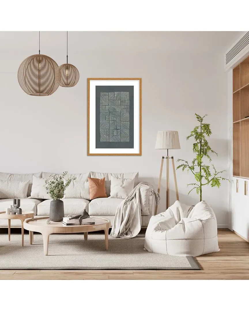 Lucrecia Caporale Irregular Pattern Wall Art - Gold Frame image