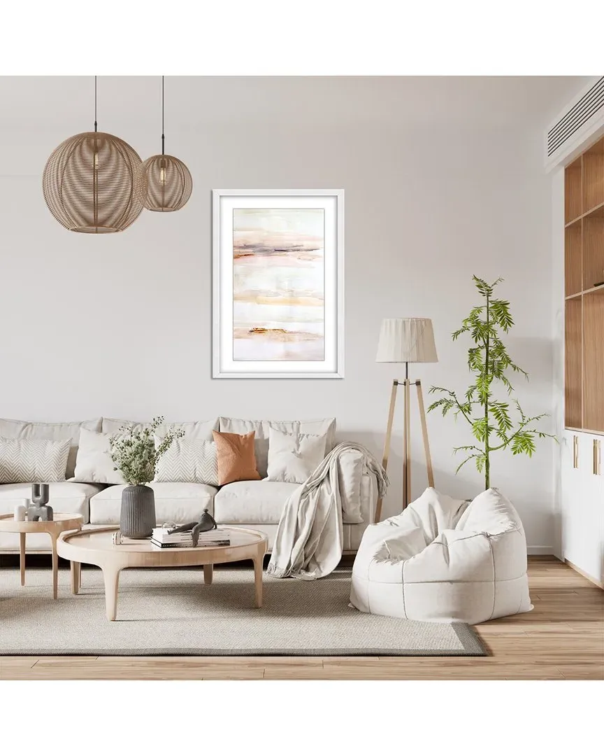 Summer Dusk by Gemma Bardot Framed Wall Art - White