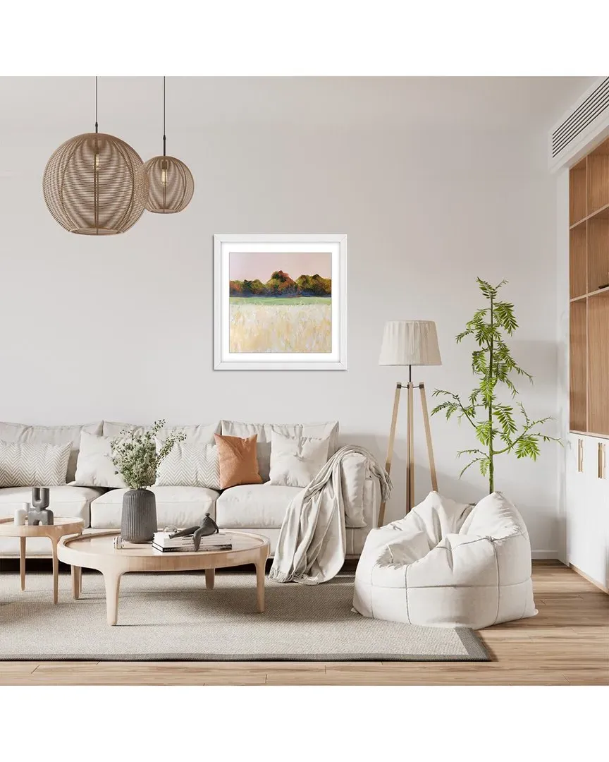 Summer Field by Claire Whitehead Framed Wall Art - White image