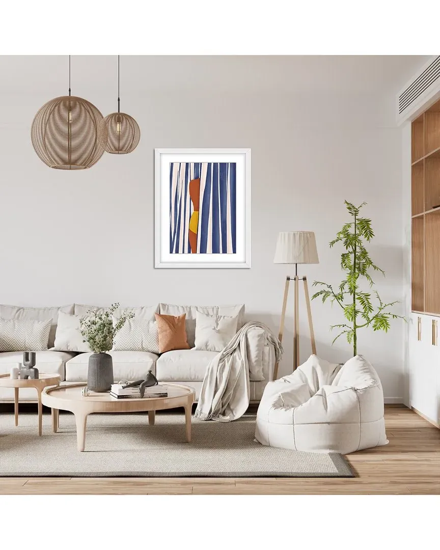 Summer Tan by Jota de jai Framed Wall Art - White