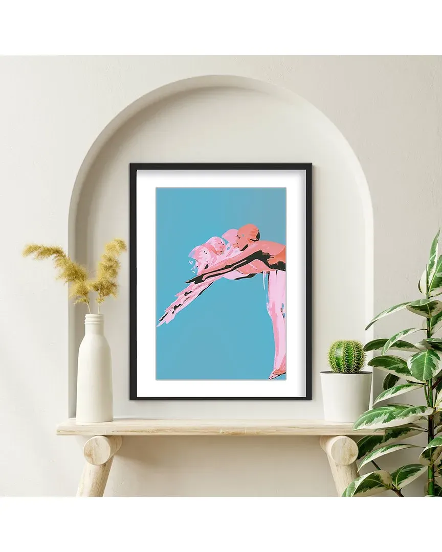 The Dive by Baard Martinussen Wall Art - Black Frame