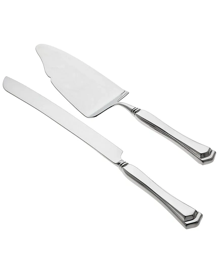 Francesca 2pc Cake Knife & Server Set - Stainless Steel image