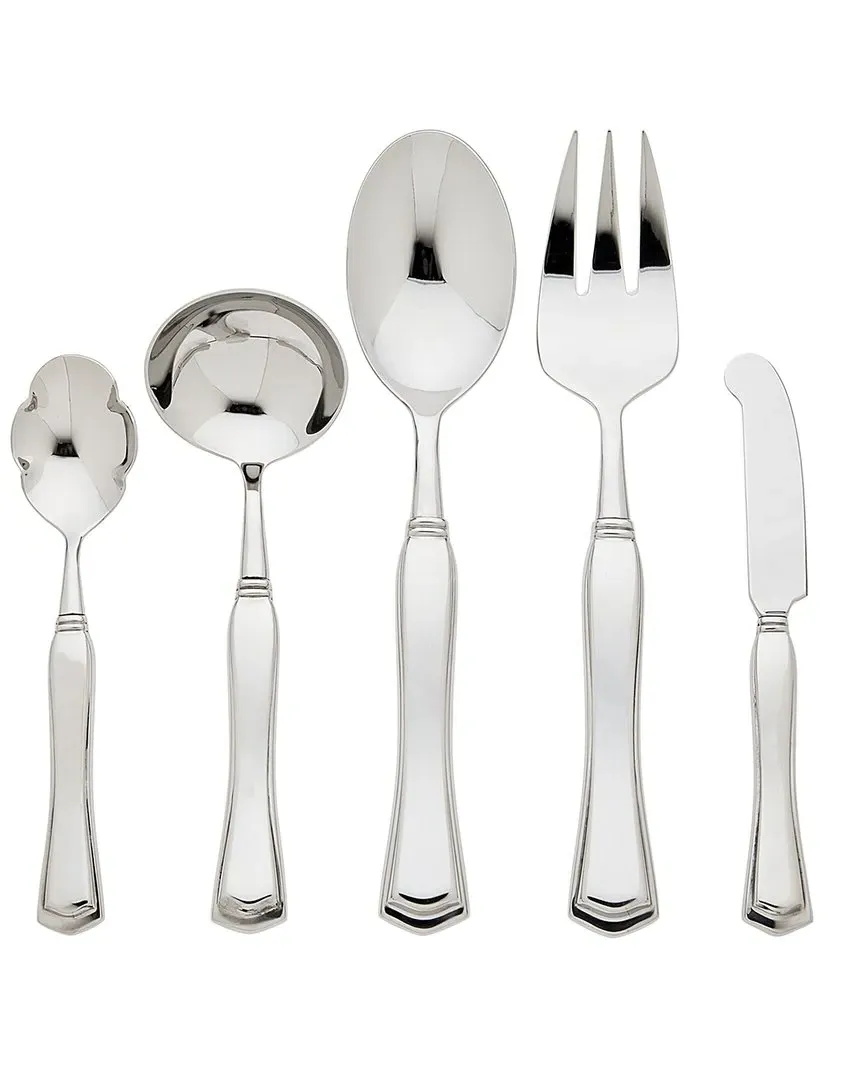 Francesca 5pc Hostess Set - Stainless Steel
