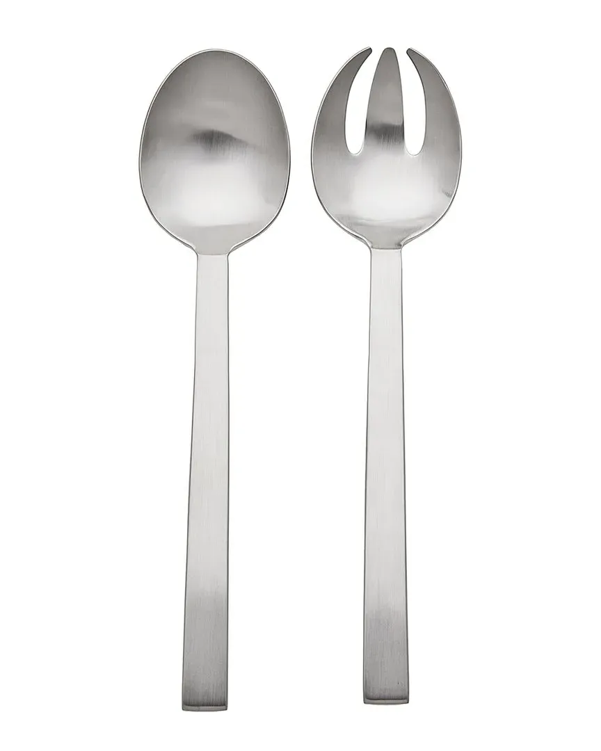 Rapallo Satin Salad Serving Set - Stainless Steel