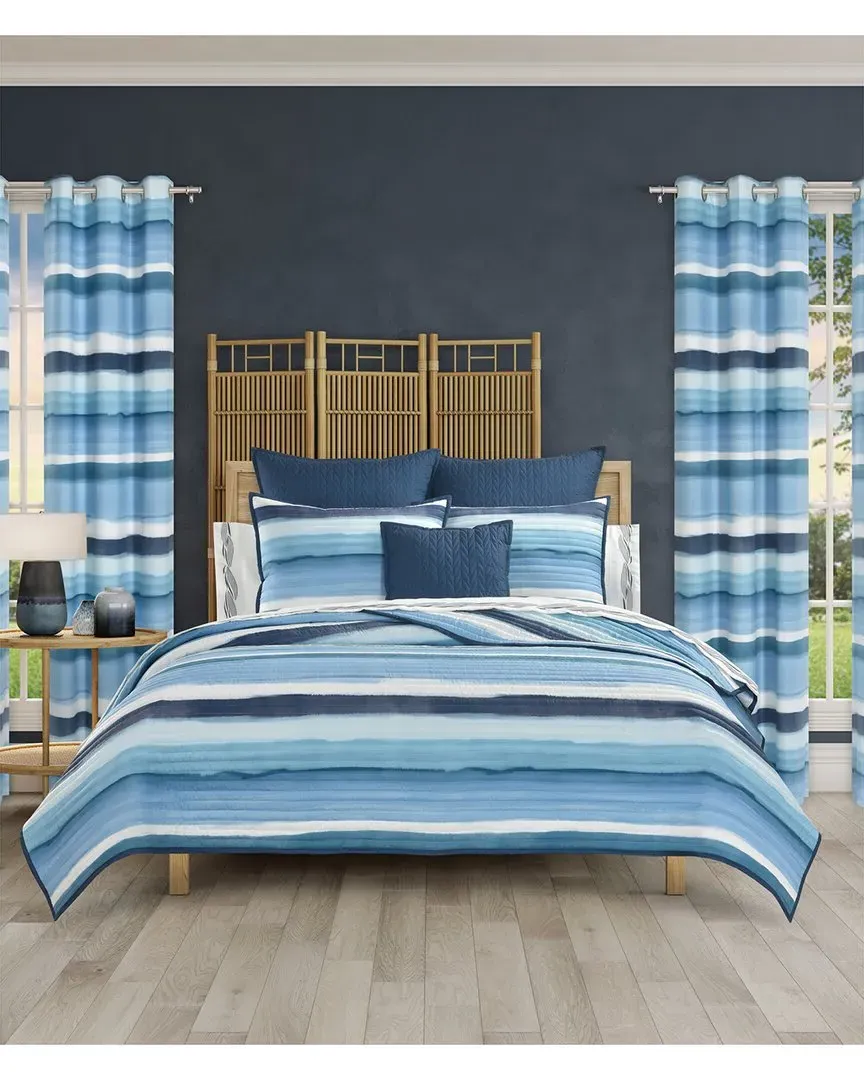 Balboa Quilt Set - Blue, Polyester image