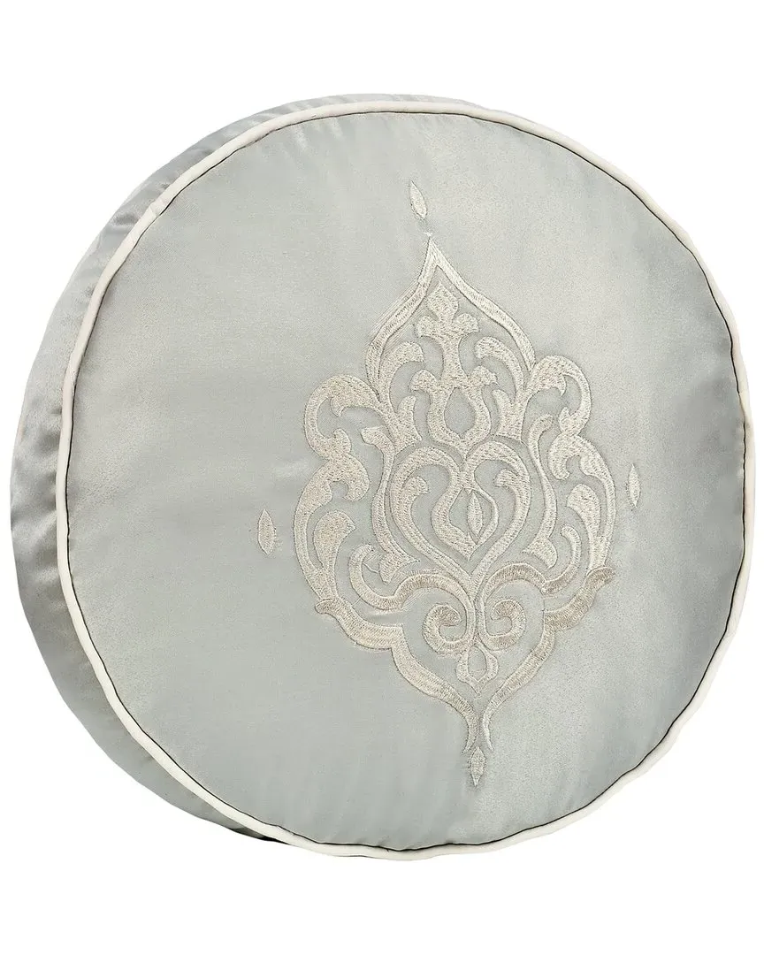 Calmfield Round Throw Pillow - Aqua