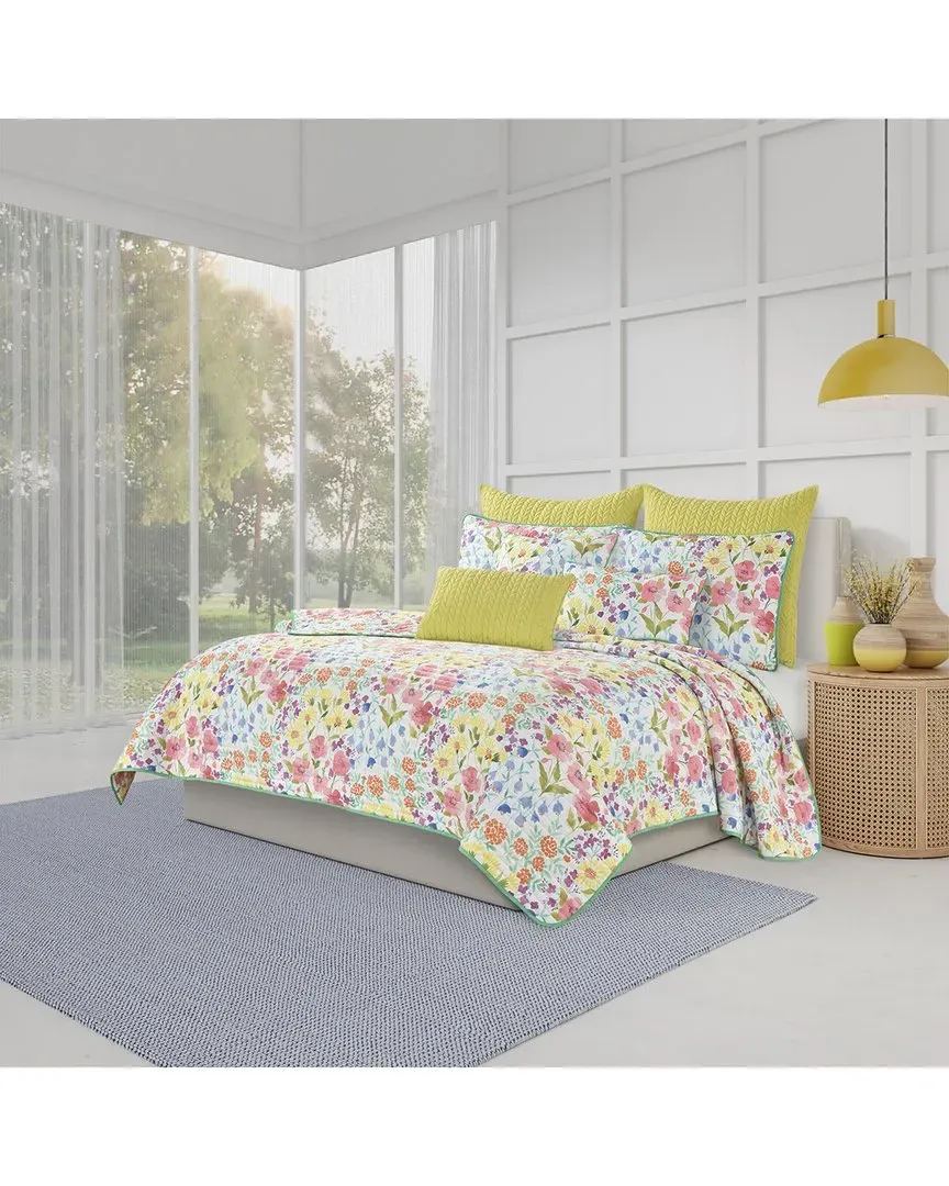 J. Queen Bold Jules Quilt Set - Turquoise, Polyester image