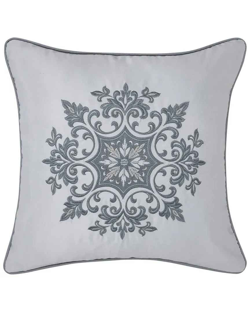 Lisbon Embellished Decorative Throw Pillow - Ivory, Polyester image