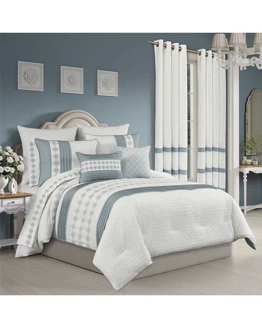 Trilogy Comforter Set - Blue, Polyester image