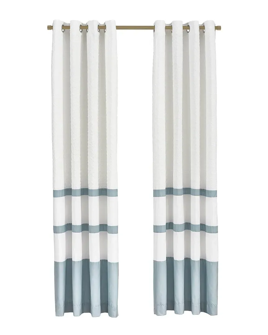 Trilogy Grommet Panel Pair - Blue, Polyester