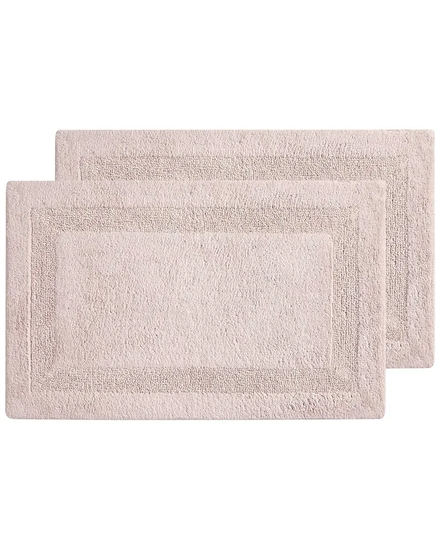 Set of 2 Bath Rugs - Blush, Cotton