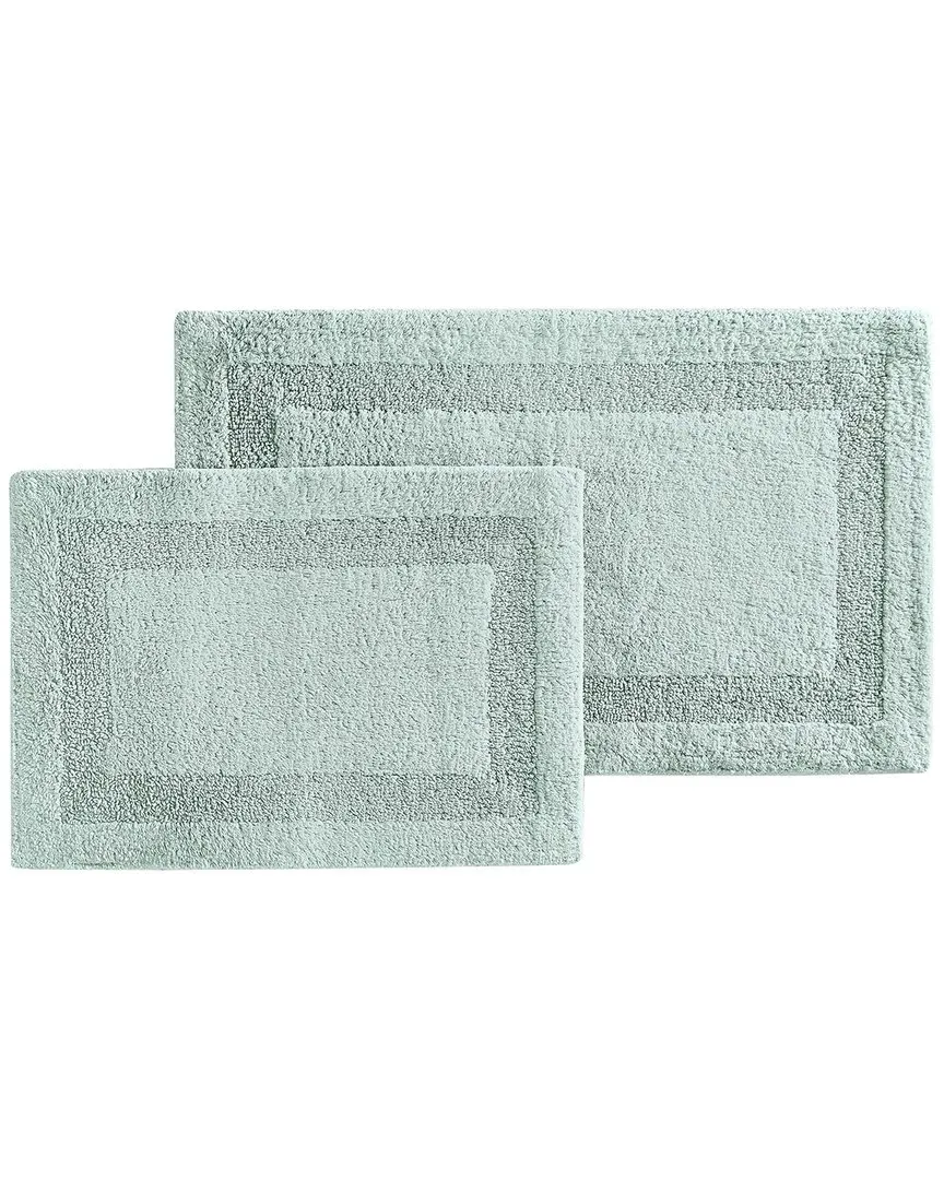 Set of 2 Bath Rugs - Sea Mist, Cotton