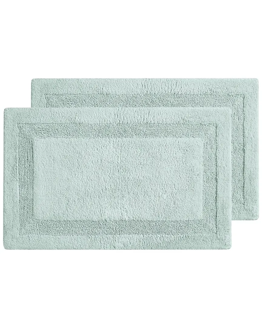 Set of 2 Bath Rugs - Sea Mist, Cotton