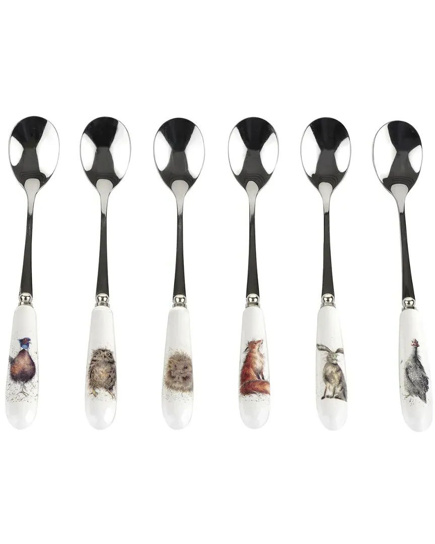 Set of 6 Tea Spoons - Ceramic, Steel image