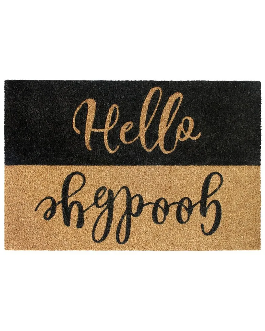 Hello Doormat - Natural, Coir