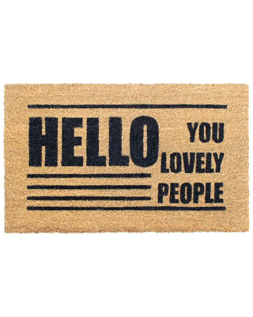 Hello Doormat - Natural, Coir image