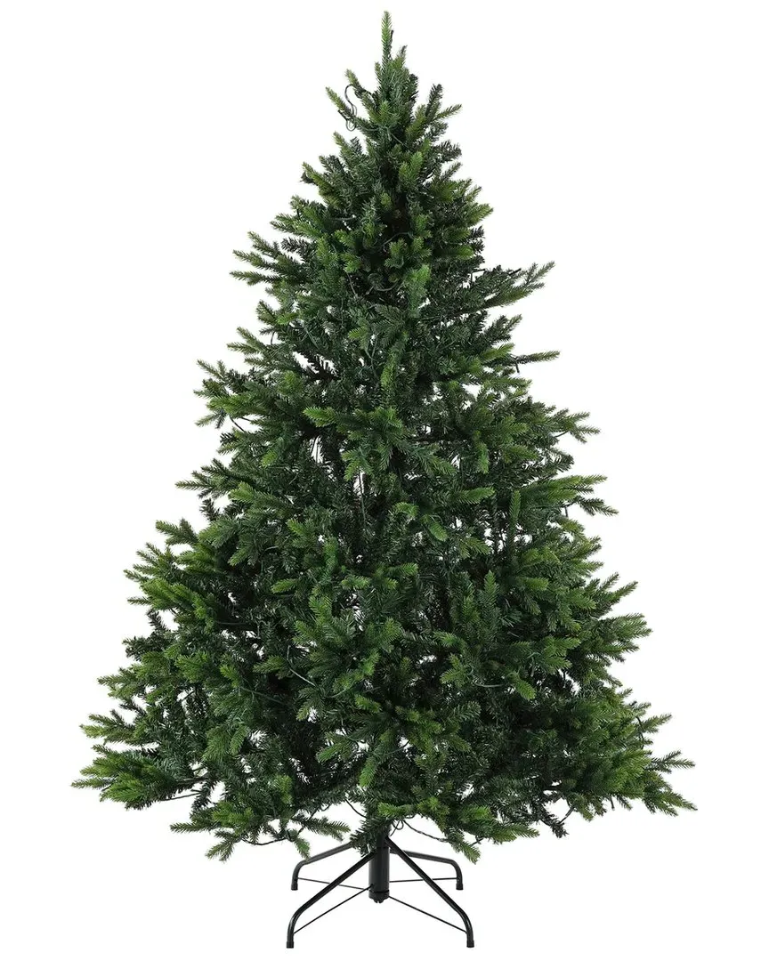 5.5Ft Pre-Lit Artificial Christmas Tree - Green