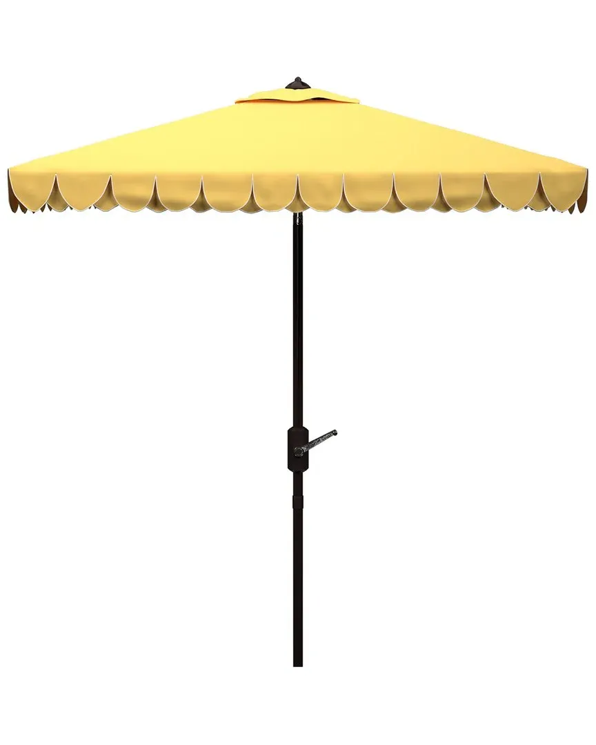 7.5' Square Umbrella with Petal Valance - Yellow, Metal
