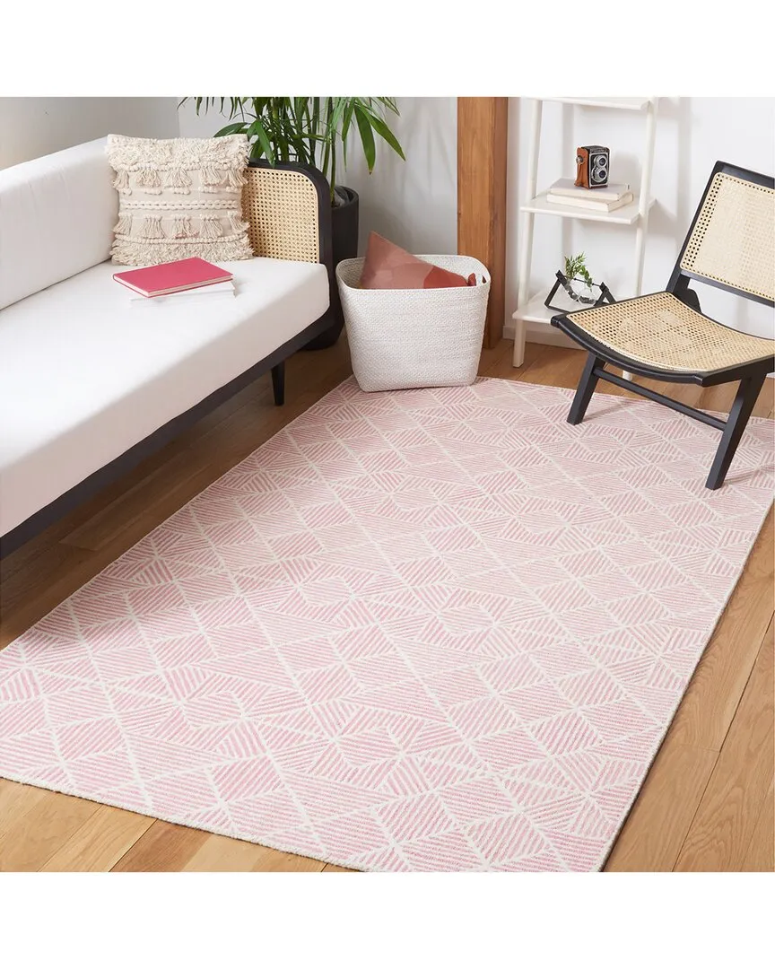 Abstract Blush Grove Hand-Tufted Rug - Pink, Wool image