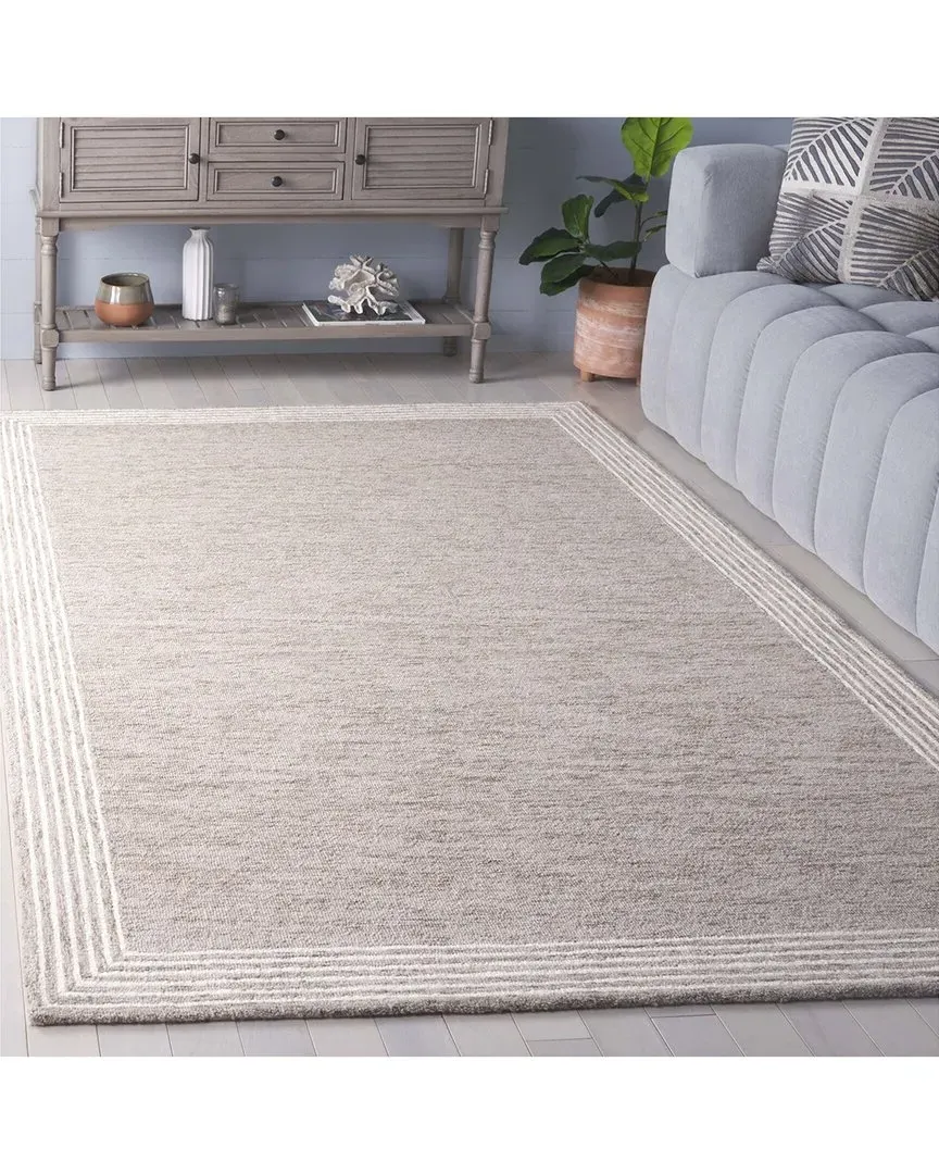 Abstract Canvas Haze Hand-Tufted Rug - Ivory, Wool image