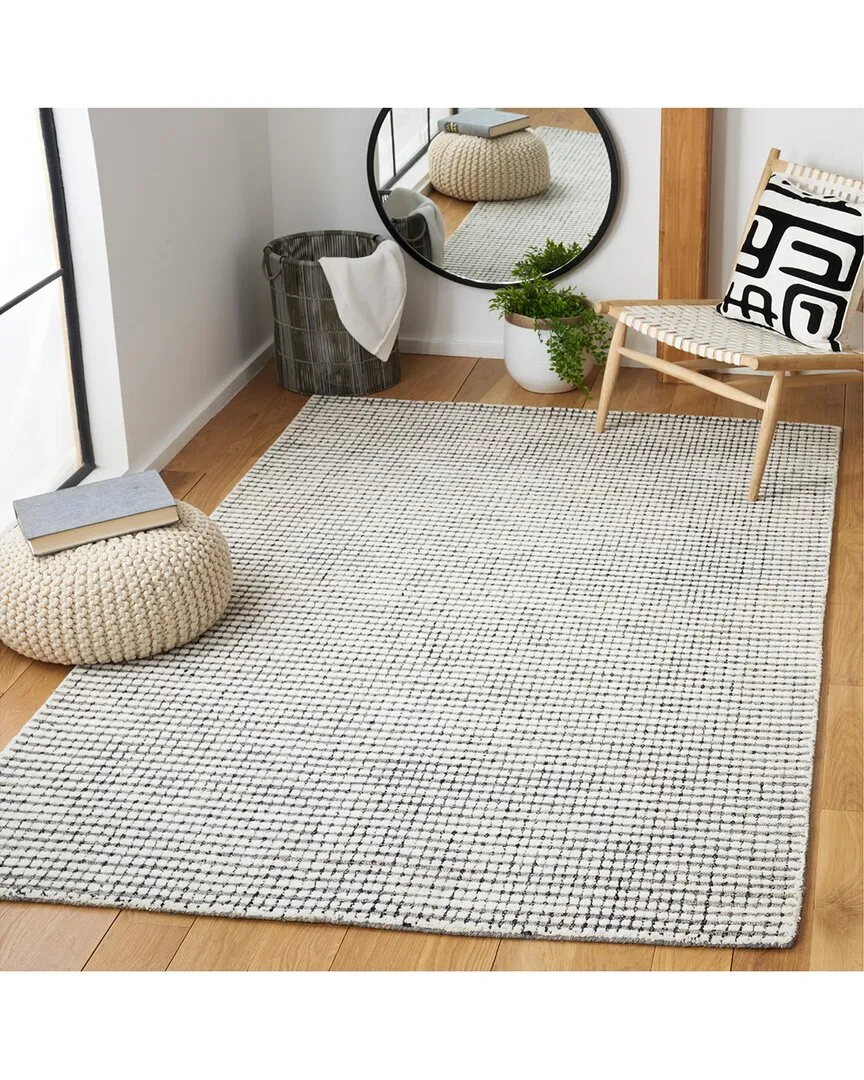 Abstract Cloudy Sands Hand-Tufted Rug - Grey, Wool