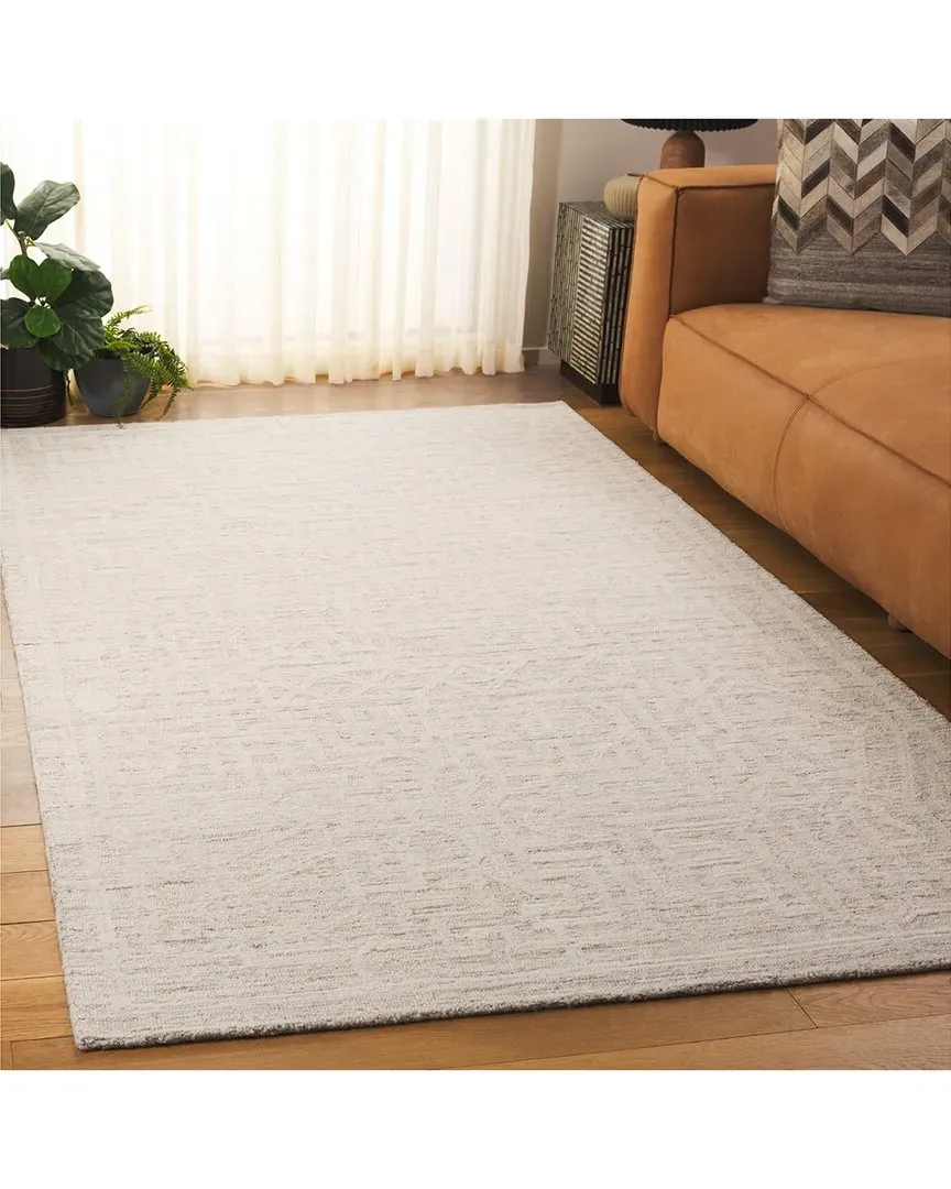 Abstract Desert Dune Hand-Tufted Rug - Ivory, Wool image