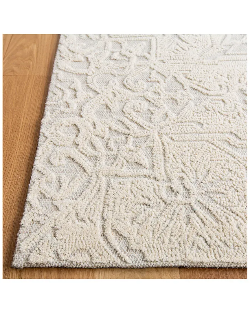 Abstract Hand-Tufted Rug - Ivory, Wool