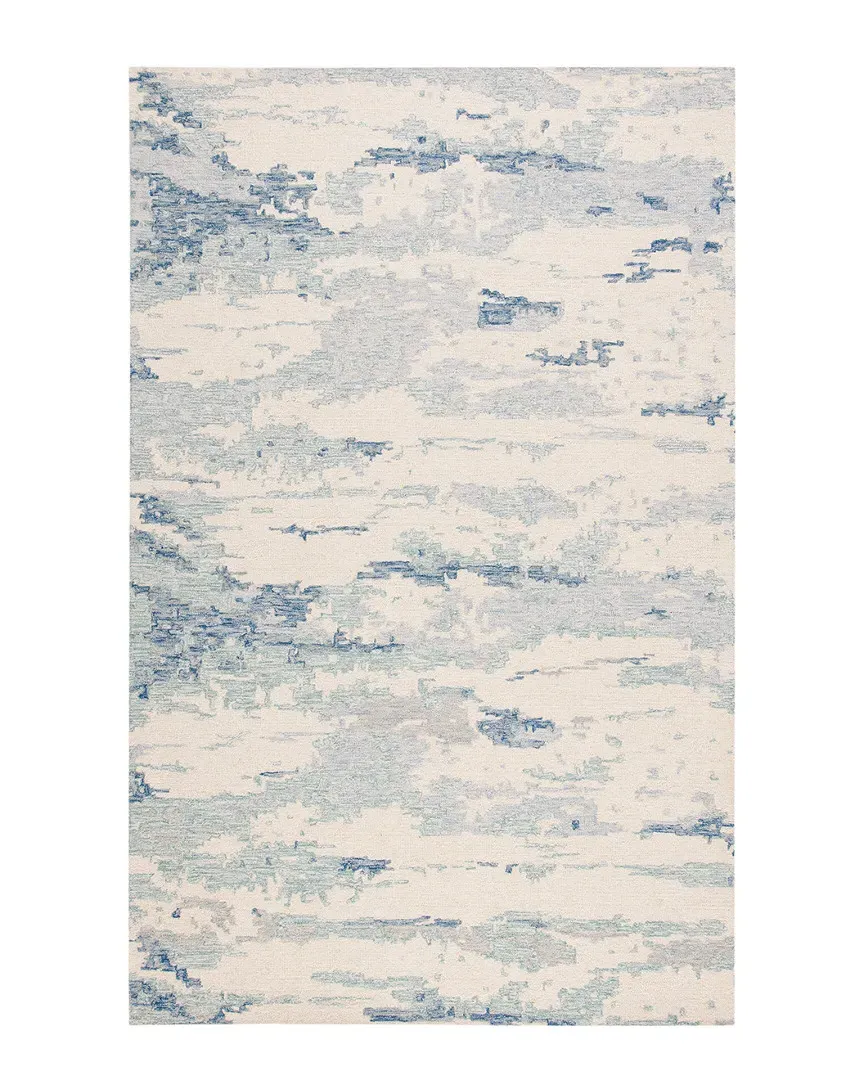 Abstract Hand-Tufted Rug - Ivory, Wool