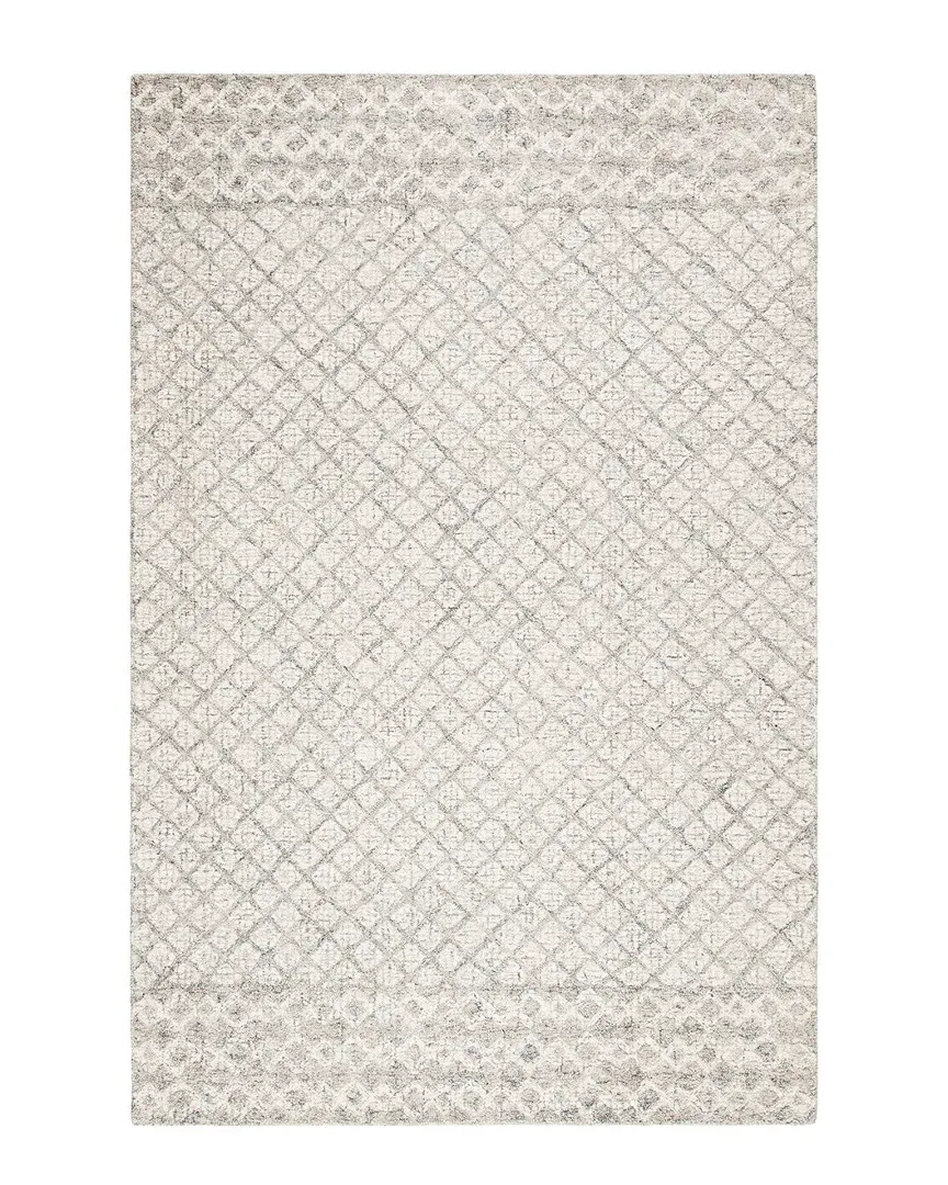 Abstract Hand-Tufted Rug - Ivory, Wool