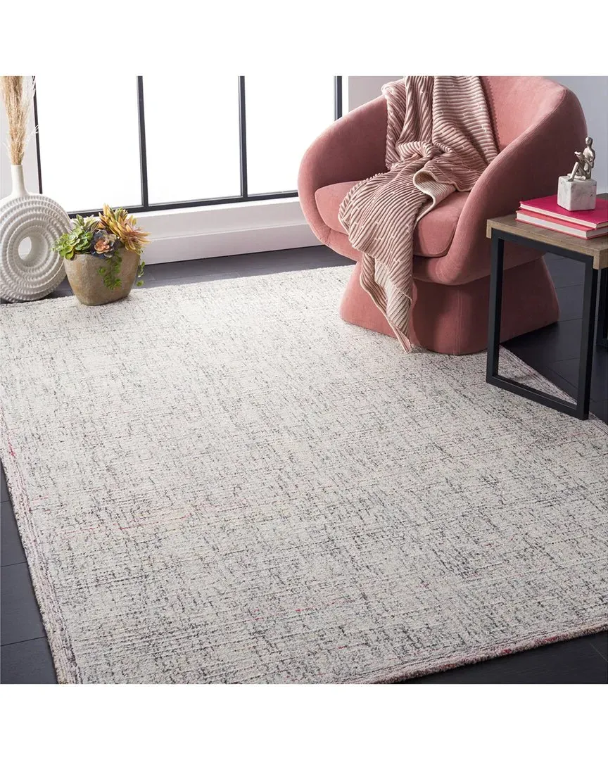 Abstract Hand-Tufted Rug - Ivory, Wool