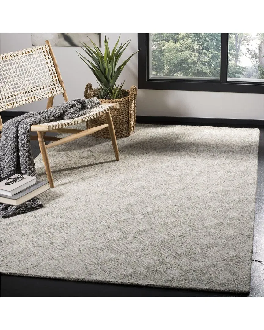 Abstract Peridot Hand-Tufted Rug - Sage, Wool