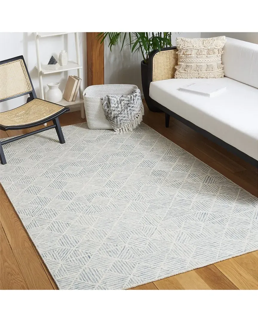 Abstract Smoky Grove Hand-Tufted Rug - Grey, Wool