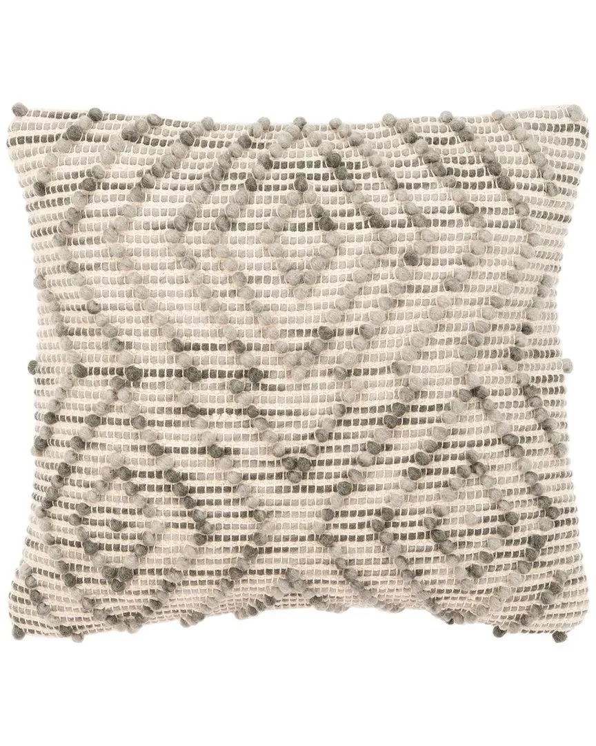 Adalia Wool-Blend Pillow - Grey image