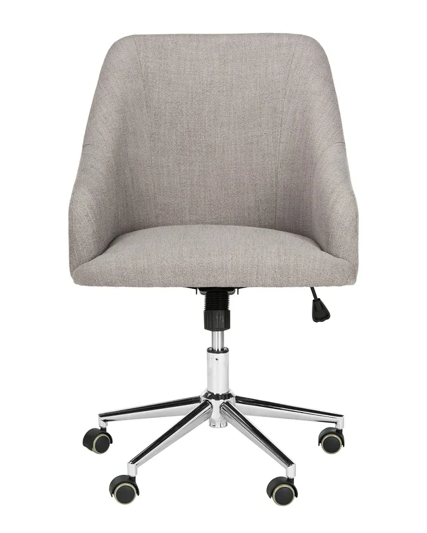 Adrienne Swivel Office Chair - Grey, Linen image