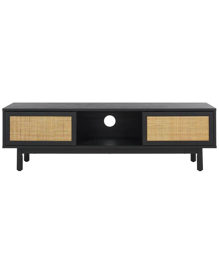 Aino 2-Door Media Stand with Storage - Black image