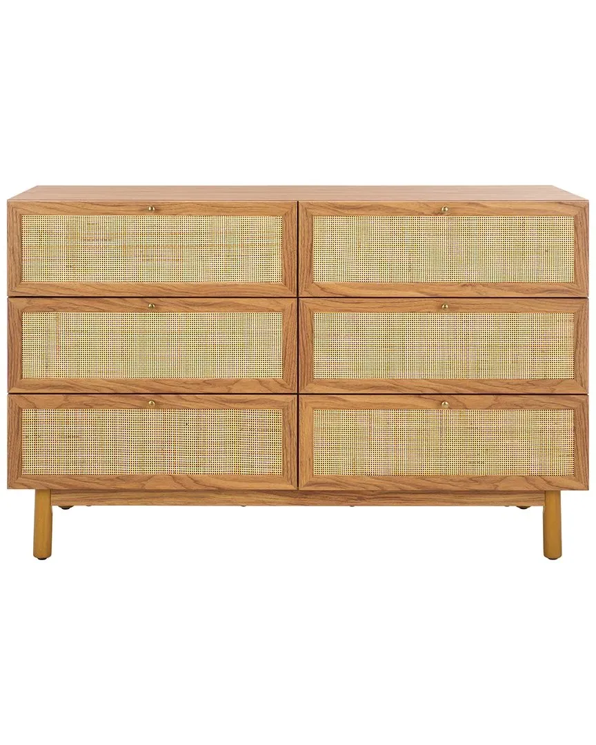 Aino 6-Drawer Dresser - Oak