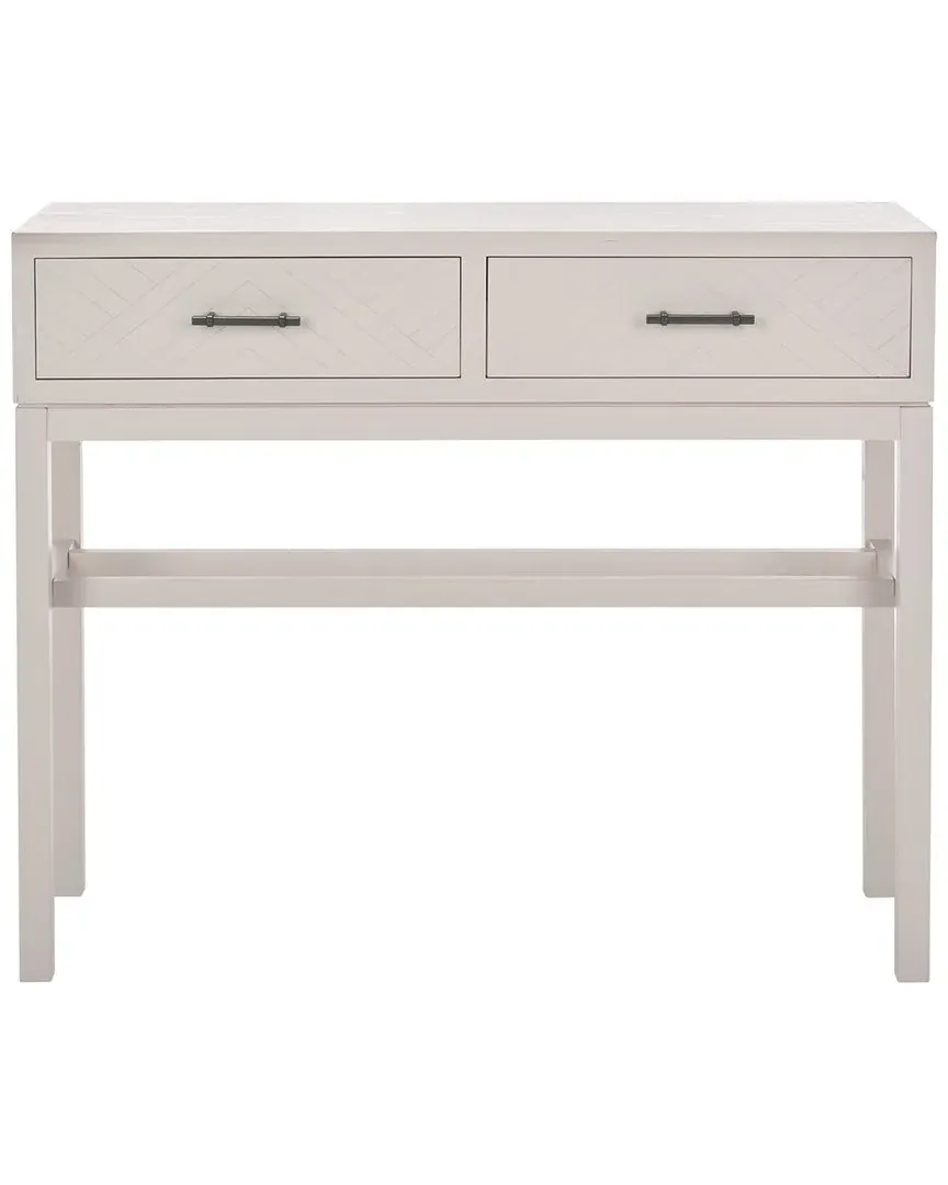 Ajana 2-Drawer Console Table - Grey, Pine