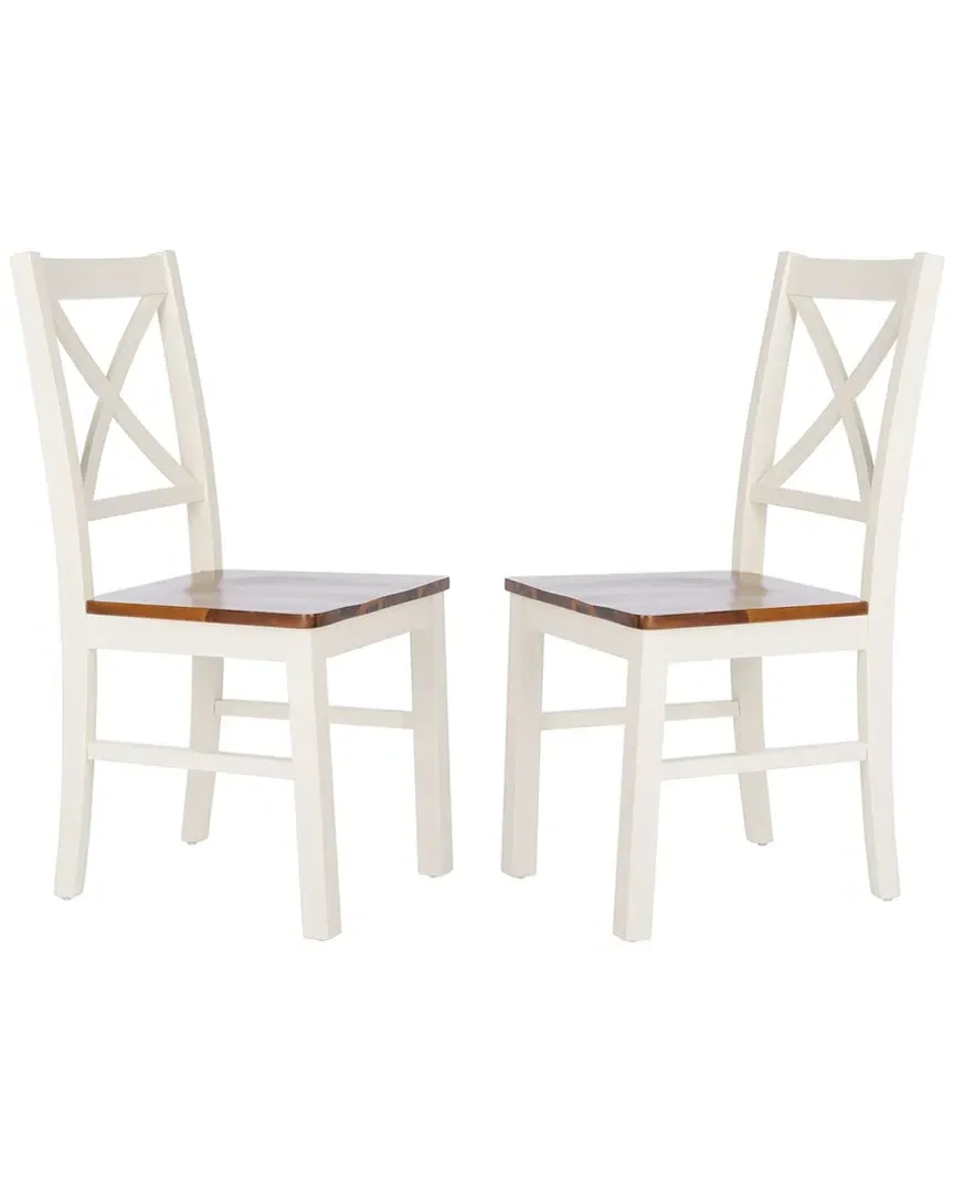 Akash Set of 2 Dining Chairs - White