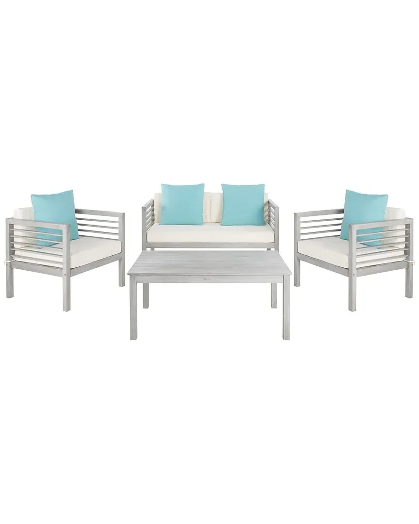 Alda 4-Piece Outdoor Set - Grey Wash, Wood